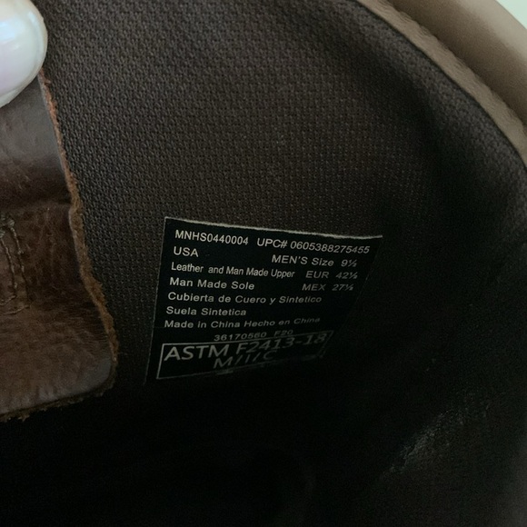 Men’s Herman Survivor Bison Work Safety Boots size 9.5 brown work - Picture 2 of 2